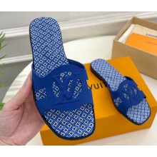 Louis Vuitton LV By The Pool Isola Flat Mules Blue 2023