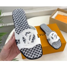 Louis Vuitton LV By The Pool Isola Flat Mules White 2023