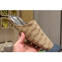 Balenciaga Coated Canvas Cosy BB Mules Beige 2023