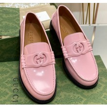 Gucci Interlocking G cut-out loafers 738676 Pink 2023