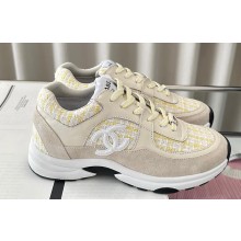 Chanel Coton Tweed, Suede Calfskin & Calfskin Sneakers G38299 06 2023