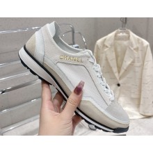 Chanel Fabric, Suede Calfskin & Calfskin Sneakers G40012 02 2023