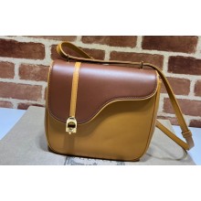 Gucci Equestrian inspired shoulder bag 740988 Brown/Yellow 2023