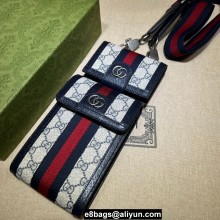 Gucci Ophidia mini bag and detachable wallet 699173 Blue 2023