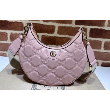Gucci GG Matelassé small shoulder bag 739709 Pink 2023