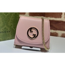 Gucci Blondie medium chain wallet 725219 Leather Pink 2023
