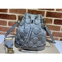 Gucci GG Matelassé Bucket bag 732448 Gray 2023