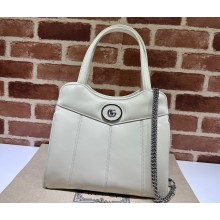 Gucci Petite GG small tote bag 745918 Leather White 2023
