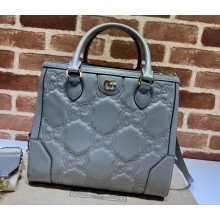 Gucci GG Matelassé tote bag 728236 Gray 2023