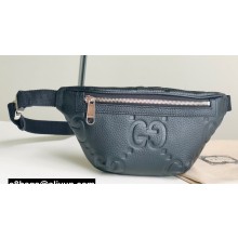 Gucci Leather Jumbo GG Small belt Bag 658582 Black 2023