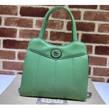 Gucci Petite GG small tote bag 745918 Leather Green 2023