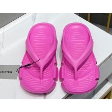 Balenciaga Mold Women/Men Thong Sandals Fuchsia 2023