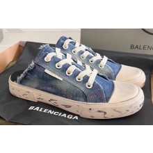 Balenciaga Paris Graffiti Women/Men Mules in destroyed cotton and rubber 02 2023