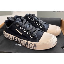 Balenciaga Paris Low Top Graffiti Women/Men Sneakers in destroyed cotton and rubber 02 2023