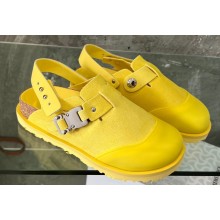 DIOR by BIRKENSTOCK Tokio Women/Men Mules in Nubuck Calfskin Yellow 2023