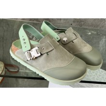 DIOR by BIRKENSTOCK Tokio Women/Men Mules in Nubuck Calfskin Green 2023