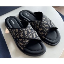 Dior Alias Men's Sandals in Oblique Jacquard Beige 2023
