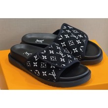 Louis Vuitton Mini Monogram textile Miami Women/Men Mules Black 2023