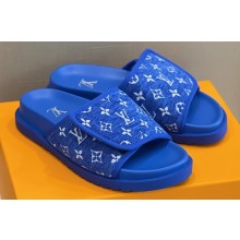 Louis Vuitton Mini Monogram textile Miami Women/Men Mules Blue 2023