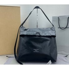 Balenciaga Trash Shopping Bag in calfskin black