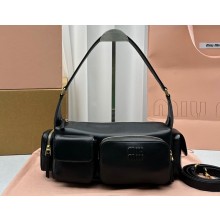 Miu Miu Nappa leather top-handle Pocket bag Black
