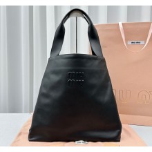 Miu Miu Leather hobo bag 5BC119 Black