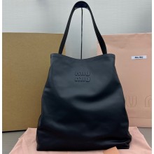 Miu Miu Leather shoulder bag 5BC117 Black