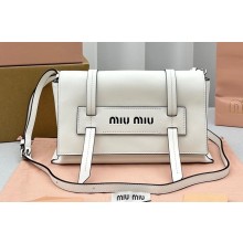 Miu Miu Grace Lux Shoulder Bag White