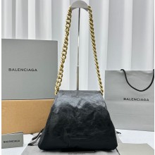 Balenciaga Puffer Small Bag in black Arena calfskin