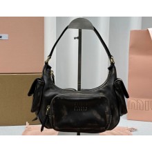 Miu Miu Nappa leather Pocket bag 5BC146 Coffee