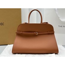 The Row Margaux Belt 15 Bag in Leather 1844 Brown