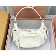 Miu Miu Nappa leather Pocket bag 5BC146 White