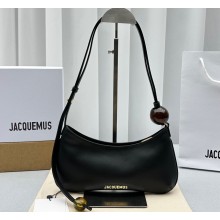 Jacquemus Le Bisou Perle Beaded shoulder bag Black