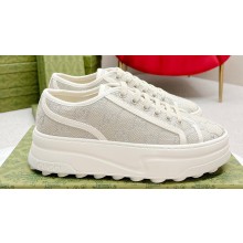 Gucci Heel 5.3cm GG canvas Low top Women/Men Sneakers 02 2023