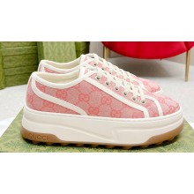 Gucci Heel 5.3cm GG canvas Low top Women/Men Sneakers 03 2023