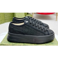 Gucci Heel 5.3cm GG canvas Low top Women/Men Sneakers 04 2023