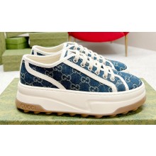 Gucci Heel 5.3cm GG canvas Low top Women/Men Sneakers 05 2023
