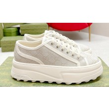 Gucci Heel 5.3cm GG canvas Low top Women/Men Sneakers 06 2023