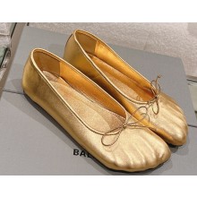 Balenciaga Anatomic Ballerinas in metallized calfskin Gold 2023