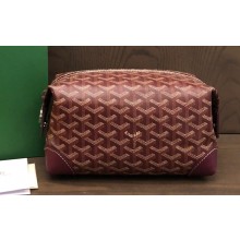 Goyard Bowling 25 Toiletry Bag Burgundy