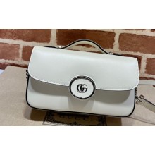 Gucci Petite GG mini shoulder bag 739722 White 2023