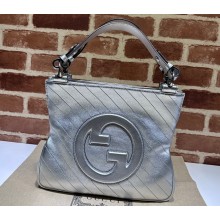 Gucci Blondie small tote bag 751518 Silver 2023
