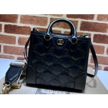 Gucci GG Matelassé mini top handle bag 728309 Black 2023