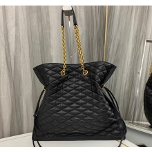 Saint Laurent le pochon Bag in quilted lambskin 742440 Black