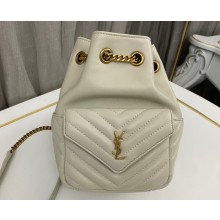 Saint Laurent joe mini bucket bag in quilted lambskin 701631 Black