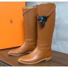 Hermes Jumping boots in Box calfskin Brown 2023