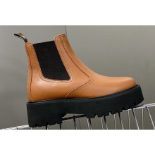 Celine Chelsea Boots In Calfskin Brown 2023