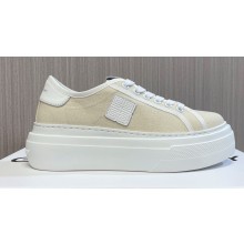 Givenchy City platform Women/Men sneakers in canvas Beige 2023