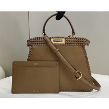 Fendi Peekaboo Iseeu Medium Bag Brown with decorative Stitching 2022