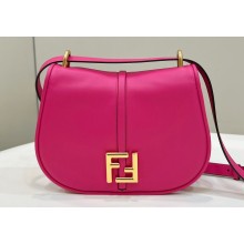Fendi C’mon Medium bag in smooth and full-grain leather Fuchsia 2023